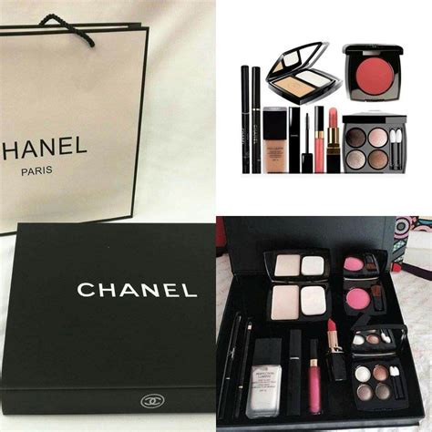 chanel make up box set|Chanel lipstick gift set.